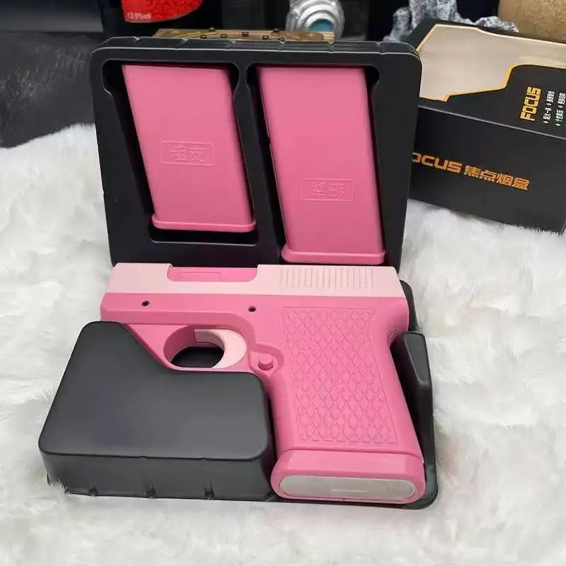Pistol Style Lighters with 3 Cigarette Case Jet Turb Lighter Gas Lighter Capacity 10PCS Windproof Cigar Lighter Gadgets for Men